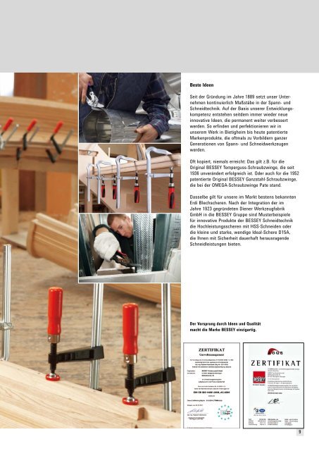 Bessey-Katalog - Schreinerhandel.de