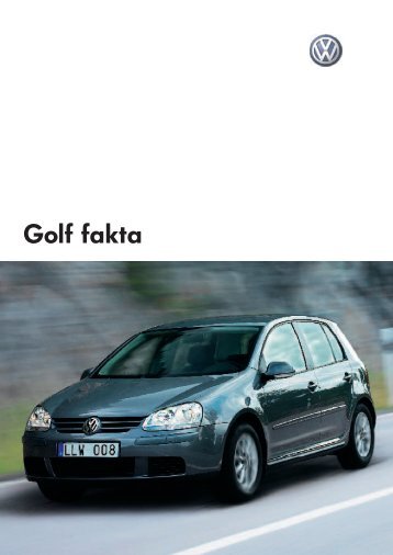 Golf fakta - Volkswagen