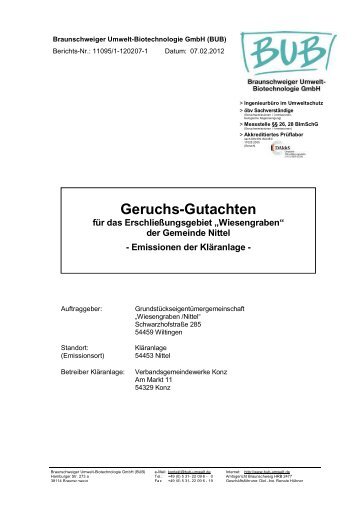 Geruchs-Gutachten - Konz