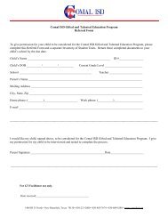 Comal ISD Gifted and Talented Education Program Referral Form ...