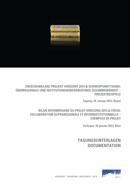 TagungsunTerlagen DocumenTaTion - horizont 2015