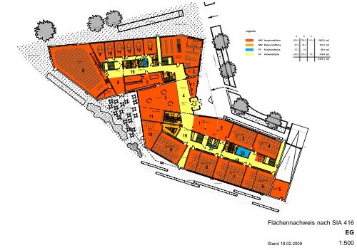 EG 1:500 Flächennachweis nach SIA 416