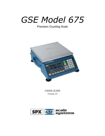 GSE Model 675 - GSE Scales, Digital Indicators and Load Cells