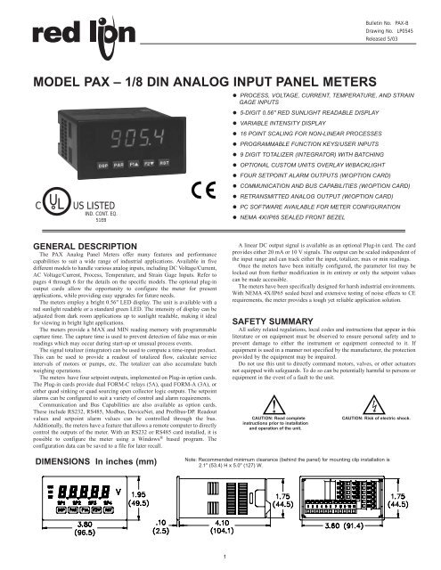 model pax - Industrial Commercial Scales