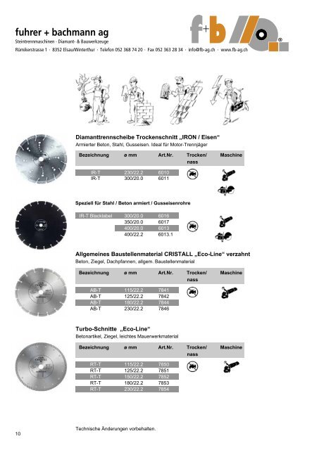 DIAMANT-TOOLS - fuhrer+bachmann AG