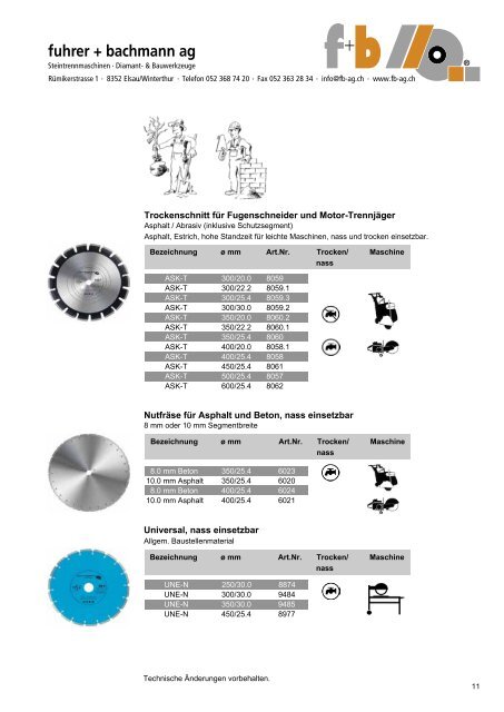 DIAMANT-TOOLS - fuhrer+bachmann AG