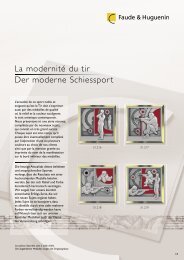 modernité du tir - Faude & Huguenin AG