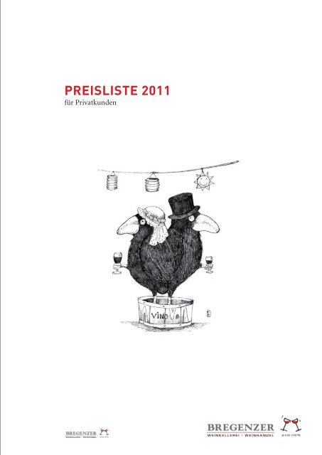 preisliste Privat 2011 .indd - Weinkellerei Bregenzer