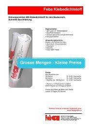 Grosse Mengen - Kleine Preise - Feba Fensterbänke Gmbh