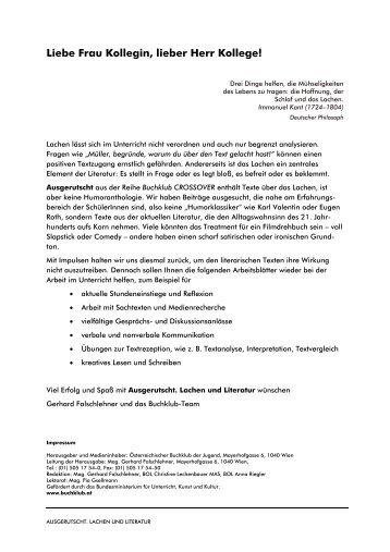 Unterrichtsimpulse: Ausgerutscht (PDF - 201 KB) - Buchklub der ...