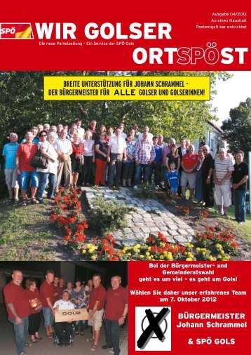 OrtSPÖst 04/2012 - SPÖ Gols