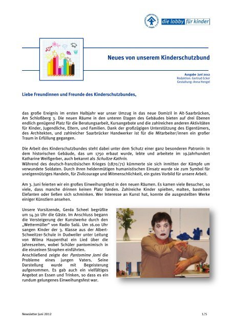 Newsletter Juni-2012 - Kinderschutzbund