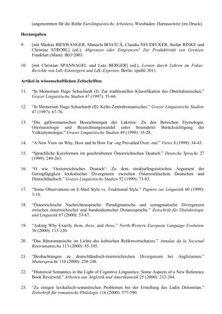 (angenommen für die Reih