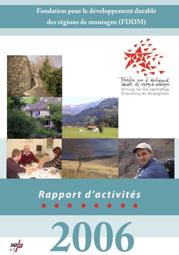 Annual Report 3 - Fondation pour le développement durable des ...