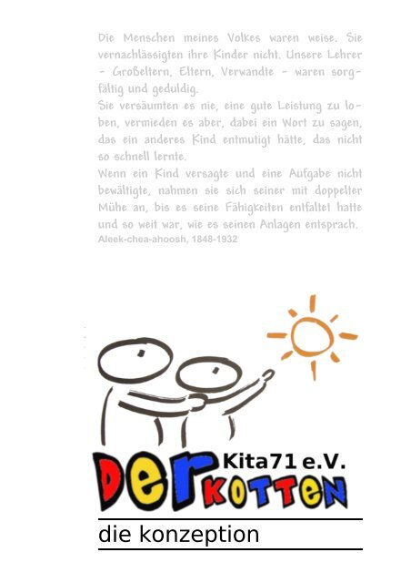 aktuelle pdf-Version der Konzeption - KiTa 71 eV .::: Startseite