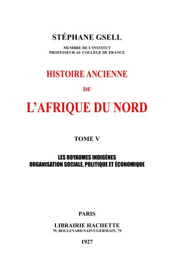 histoire ancienne de l'afrique du nord - Amazigh World