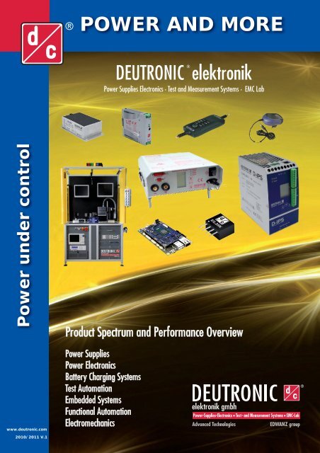 POWER AND MORE DEUTRONIC elektronik