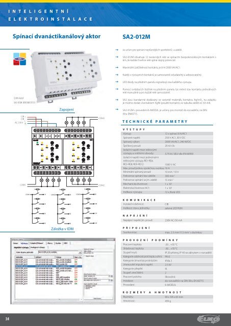 INTELIGENTNÍ ELEKTROINSTALACE www.inels.cz