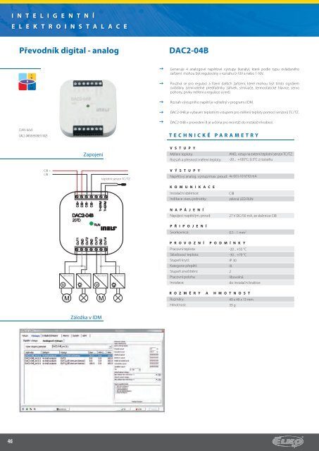 INTELIGENTNÍ ELEKTROINSTALACE www.inels.cz