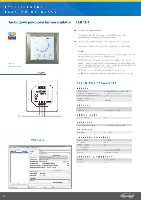 INTELIGENTNÍ ELEKTROINSTALACE www.inels.cz