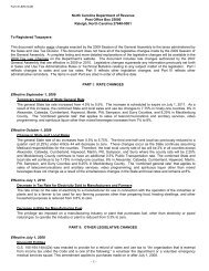 Form E-505 (8 - NC Department of Revenue