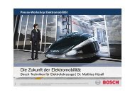 Bosch-Techniken für Elektrofahrzeuge Dr. Matthias Küsell