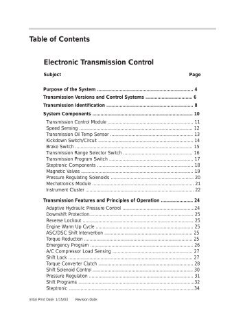 Electronic Transmission control (PDF) - E38.org