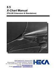 8.5 X-Chart Manual - HEKA Elektronik Dr. Schulze GmbH