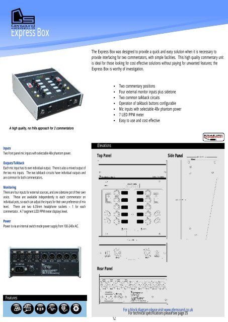 The Complete Commentary Guide - Glensound Electronics Ltd