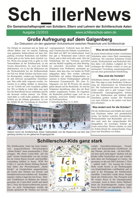 Sch_illerNews 13 - Schillerschule Aalen