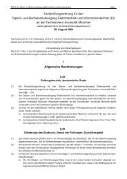 Fachprüfungsordnung Diplom-/Bachelorstudiengang EI - Fakultät für ...