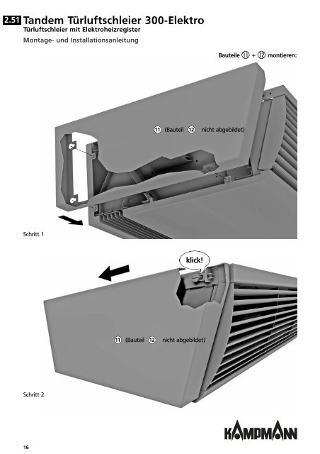 2.51 Tandem Türluftschleier 300-Elektro - Kampmann GmbH