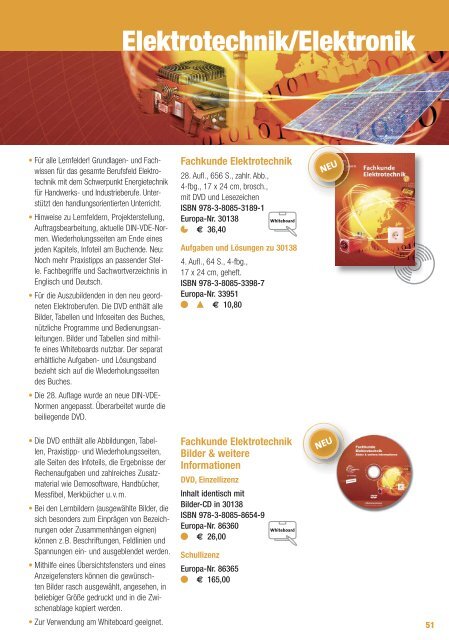 Arbeitsbuch Elektrotechnik Europa Lehrmittel