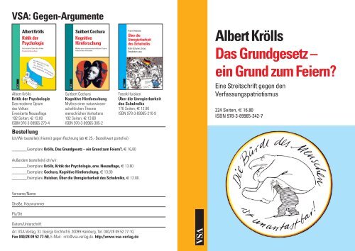 Albert Krölls Das Grundgesetz – ein Grund zum Feiern?