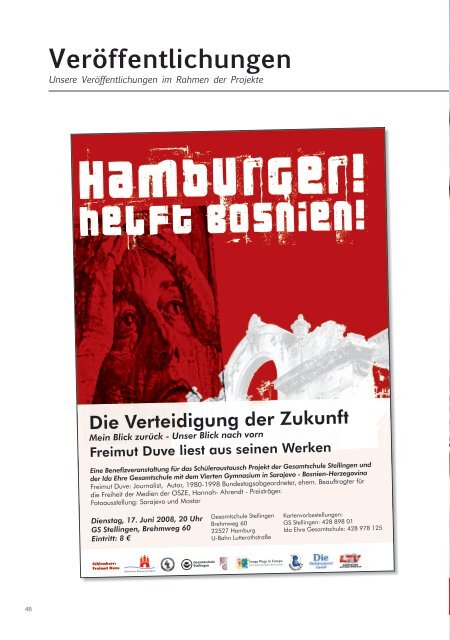 Schüler-Austausch Projekt 2008 - Hamburg - Sarajevo