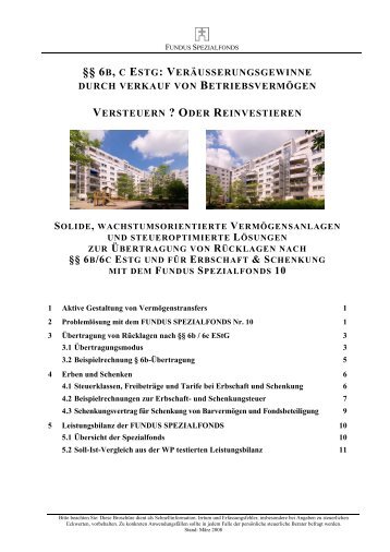 §§ 6B, C ESTG: VERÄUSSERUNGSGEWINNE DURCH ... - Fundus