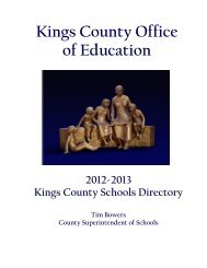 12-13 KC directory FINAL - Kings County Office of Education