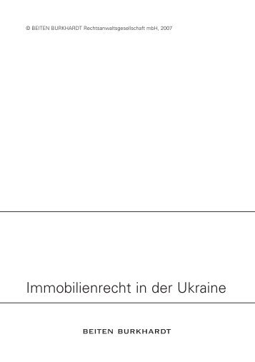 Immobilienrecht in der Ukraine