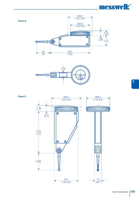 KAPITEL 7 Messuhren, Feinzeiger, Messeinsätze ...