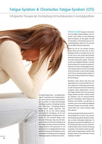 Fatigue-Syndrom & Chronisches Fatigue-Syndrom (CFS)