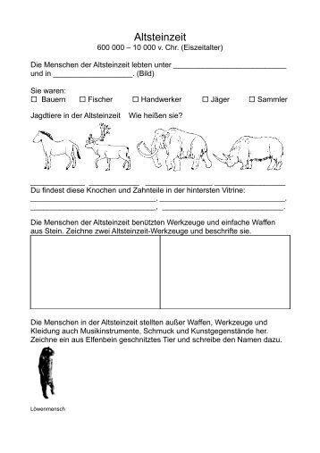 Arbeitsblätter für Schulklassen als PDF-Download