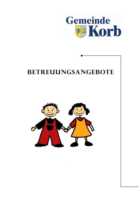 Kindergartenflyer Homepage - Gemeinde Korb