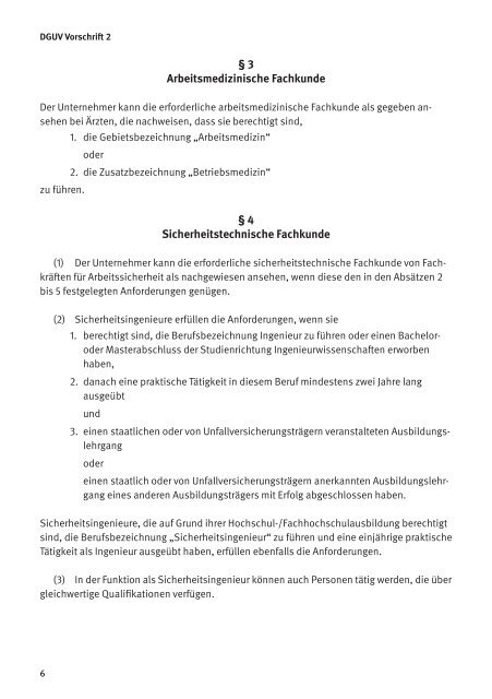 DGUV Vorschrift 2 - Die BG ETEM