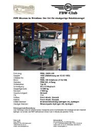 FBW Lastwagen AS50-L50, Chassis 3529 Jg. 1953 - Fbw-Club