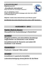 Leseprobe Grundbesitz International 6 / 2012 - Schutzgemeinschaft ...