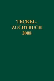 Teckel-Zuchtbuch 2008 - Deutscher Teckelklub Gruppe Ibbenbüren