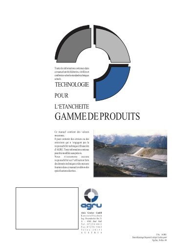 Fiche technique - AGRU Environnement France