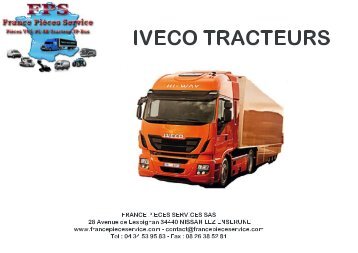 Catalogue IVECO TRACTEURS