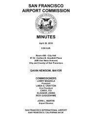 SAN FRANCISCO AIRPORT COMMISSION MINUTES