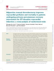 Adjunctive manual thrombectomy improves myocardial perfusion ...